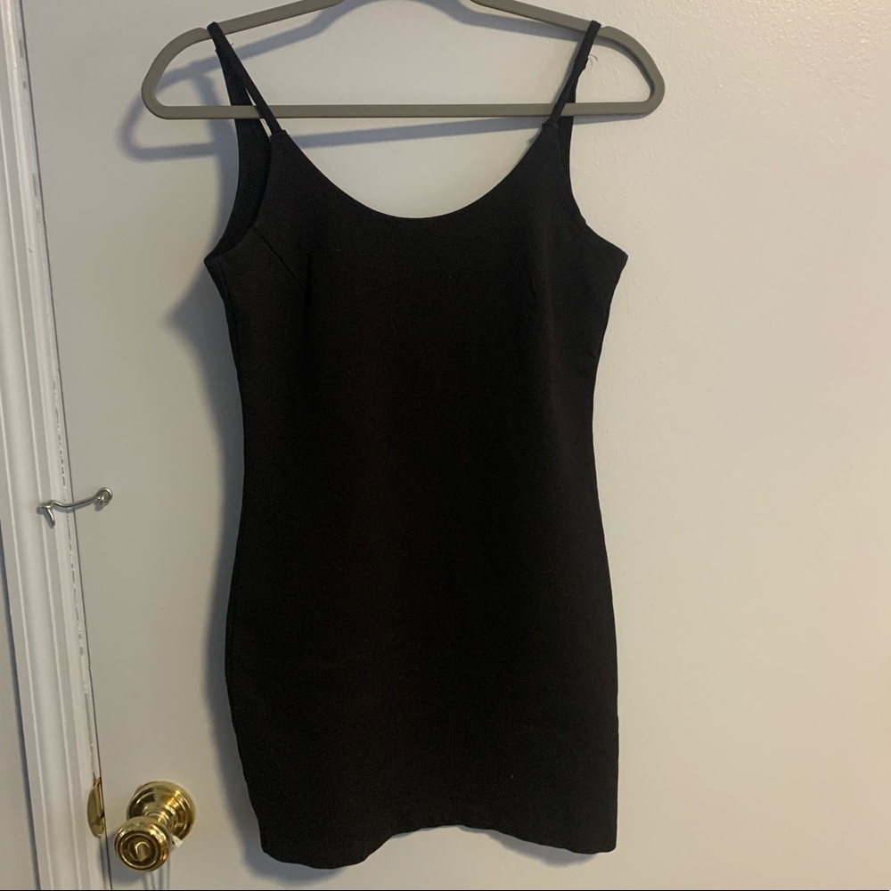 Black mini dress